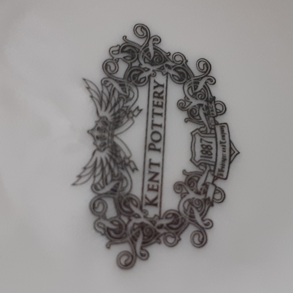 Kent Pottery Pink Roses Tan Leaves 8 oz Cup Mug Cottagecore - Picture 6 of 6